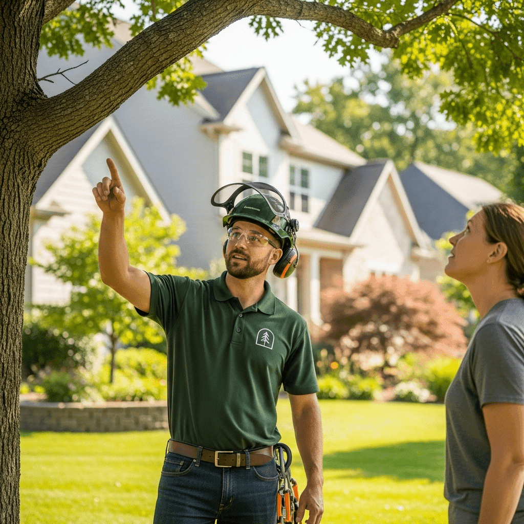 Tree service professionals at work